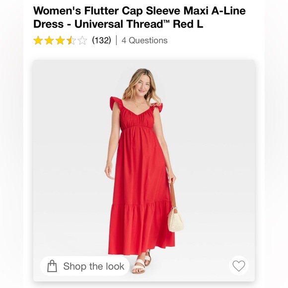 ❤️ Universal Thread, flutter-sleeve maxi dress, Large ❤️ - Picture 5 of 5